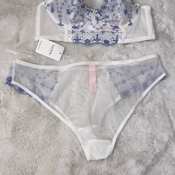 Floral Mesh Lingerie - Picture 3 of 10